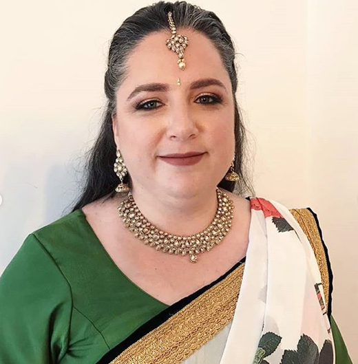 saree draping for bridal party at indian wedding in Miami